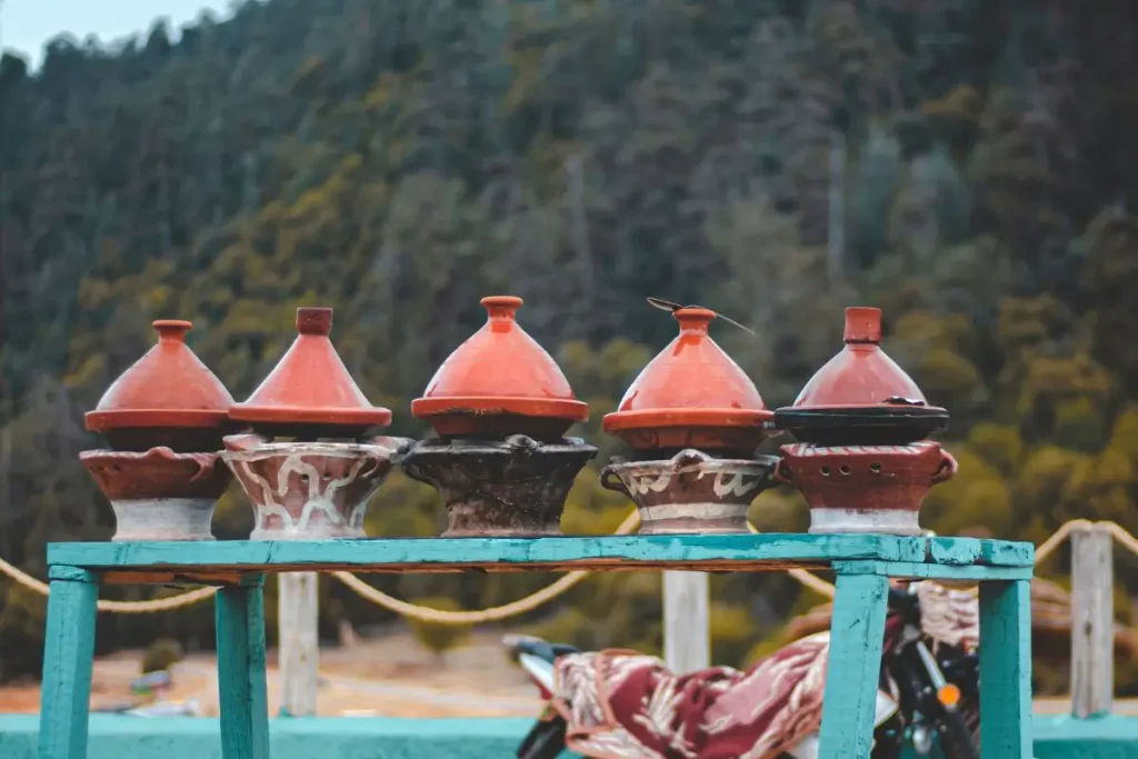 Traditional Moroccan tagine dish