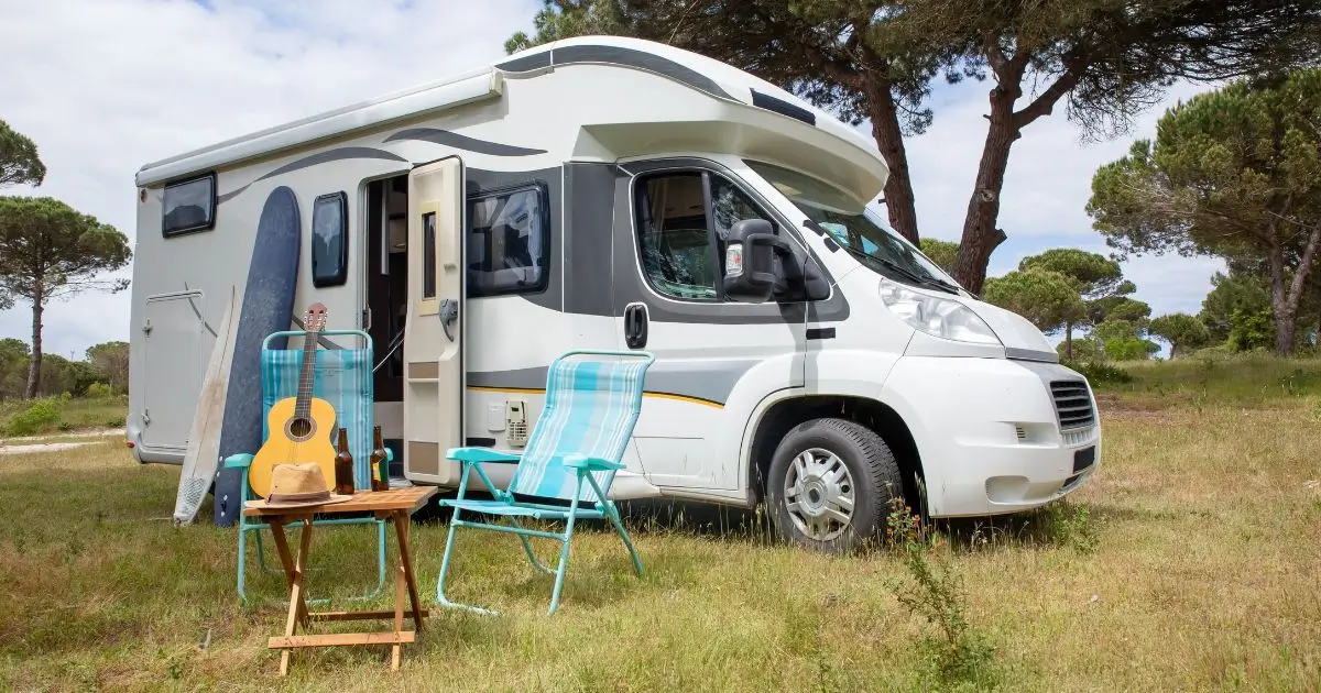 road trip in a camping car in France.